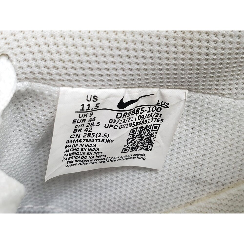Nike Women's Teal Pink  Leather Court Vision White Washed Shoe Sz 11.5 1473 - Picture 9 of 15